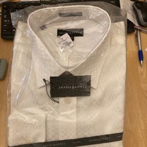 Cotton collared dress shirt